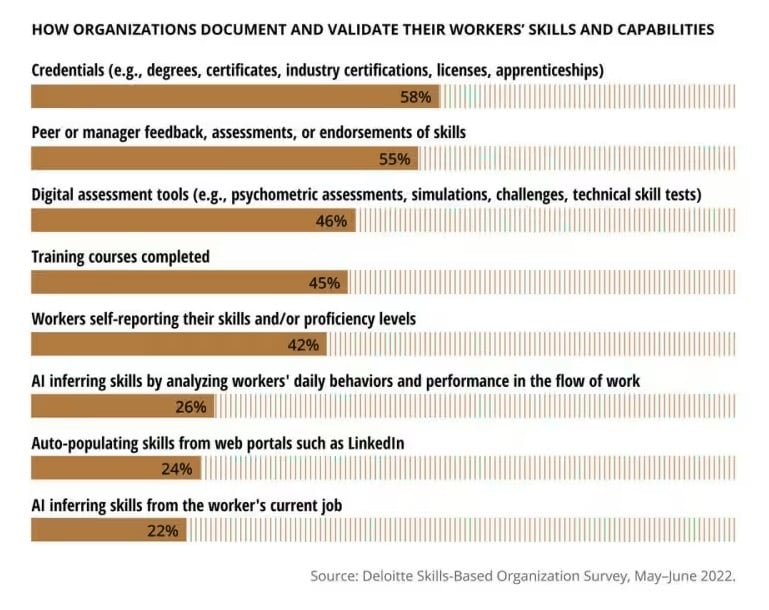 How organizations document their workers skills and capabilities - Deloitte 2022 v2